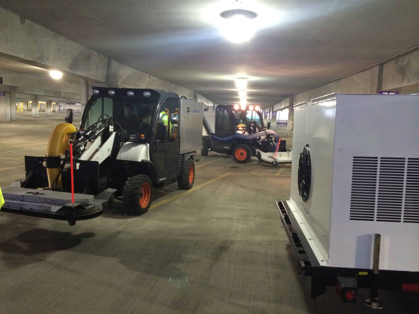 MCV cleaning at government facility