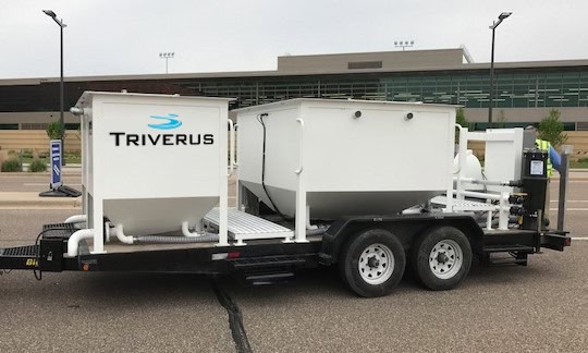 MCV surface cleaning at airport facility
